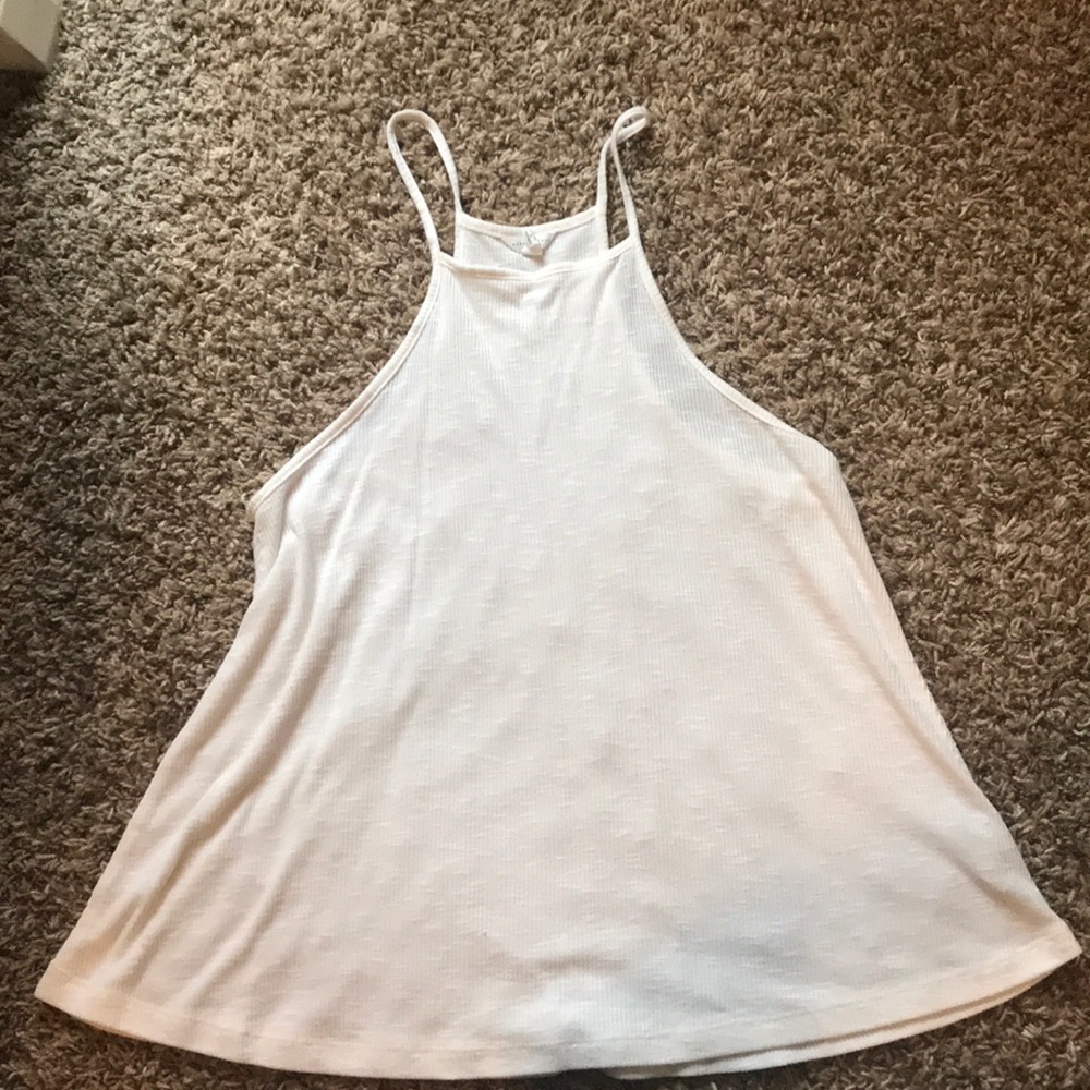 White flowy tank top
